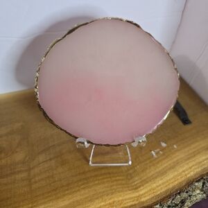 Pink and Gold Home Art Sculpture